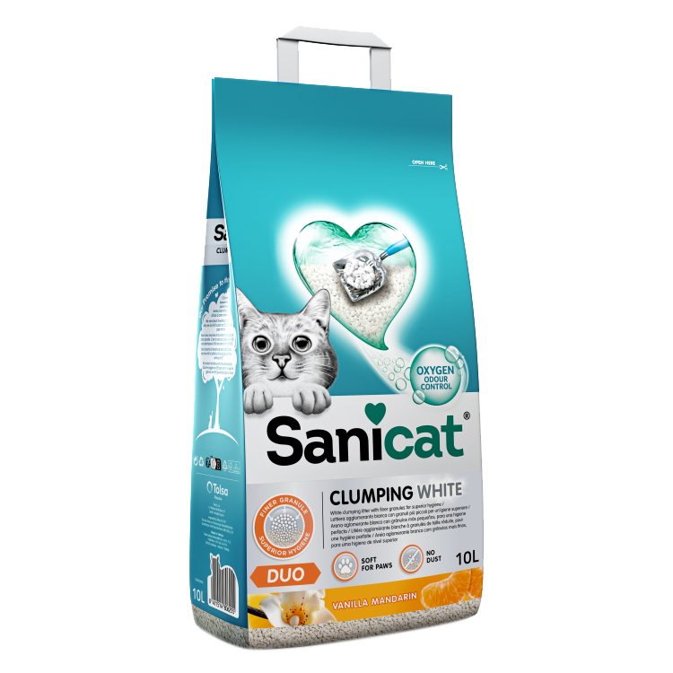 Sanicat Clumping white Duo 10 ltr