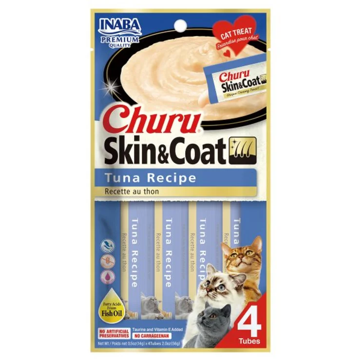 Inaba Churu Skin & Coat- Tuna Recipe 4PCS/PK