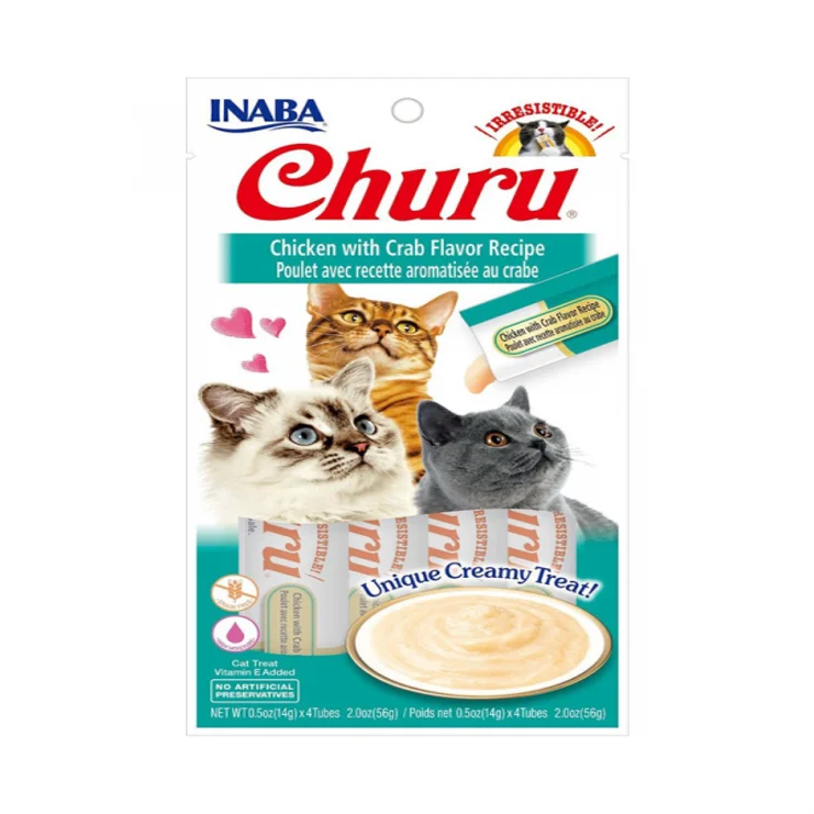 Inaba Churu Chicken With Crab Flavor Recipe 4PCS/PK