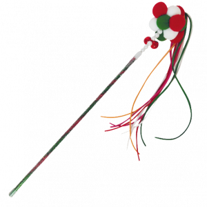 CHRISTMAS CAT POLE CHRISTMAS PON PON 40cm