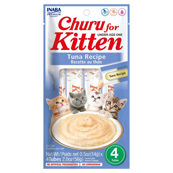 Inaba Churu Tuna Recipe For Kitten 4PCS/PK