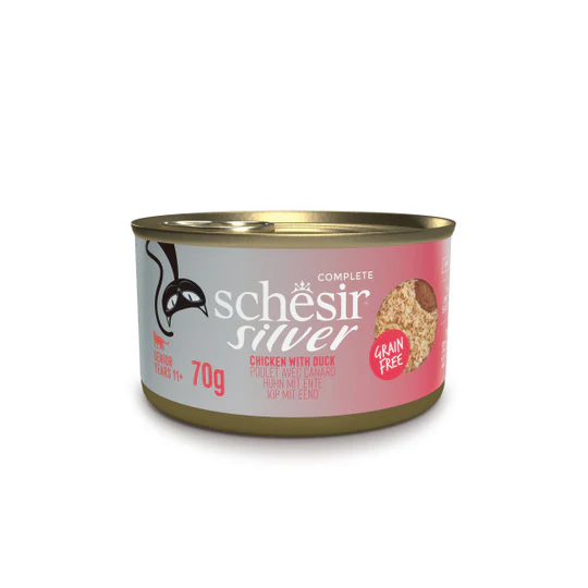 Schesir SILVER MOUSSE CHICK-DUCK 70G CAN