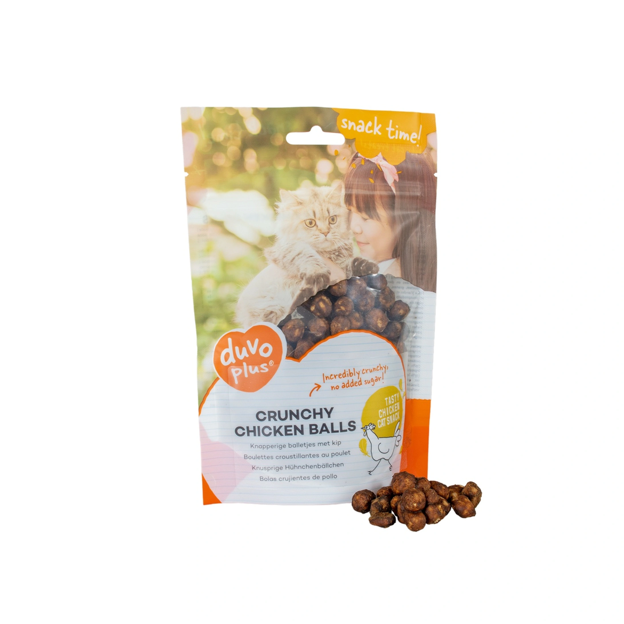 Duvo+ Crunchy Chicken Balls for Cats 50g