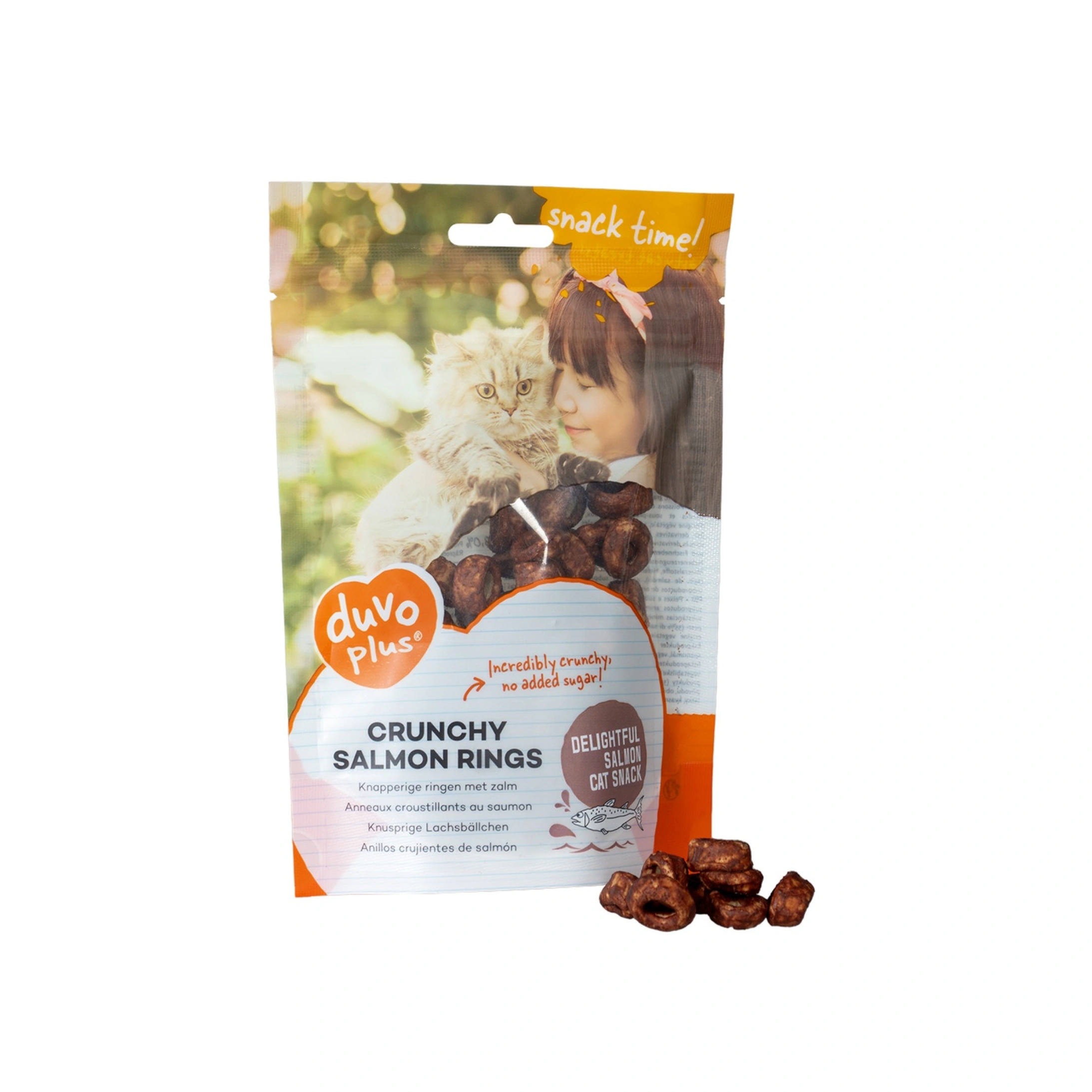 Duvo+ Crunchy Salmon Ring for Cats 50g