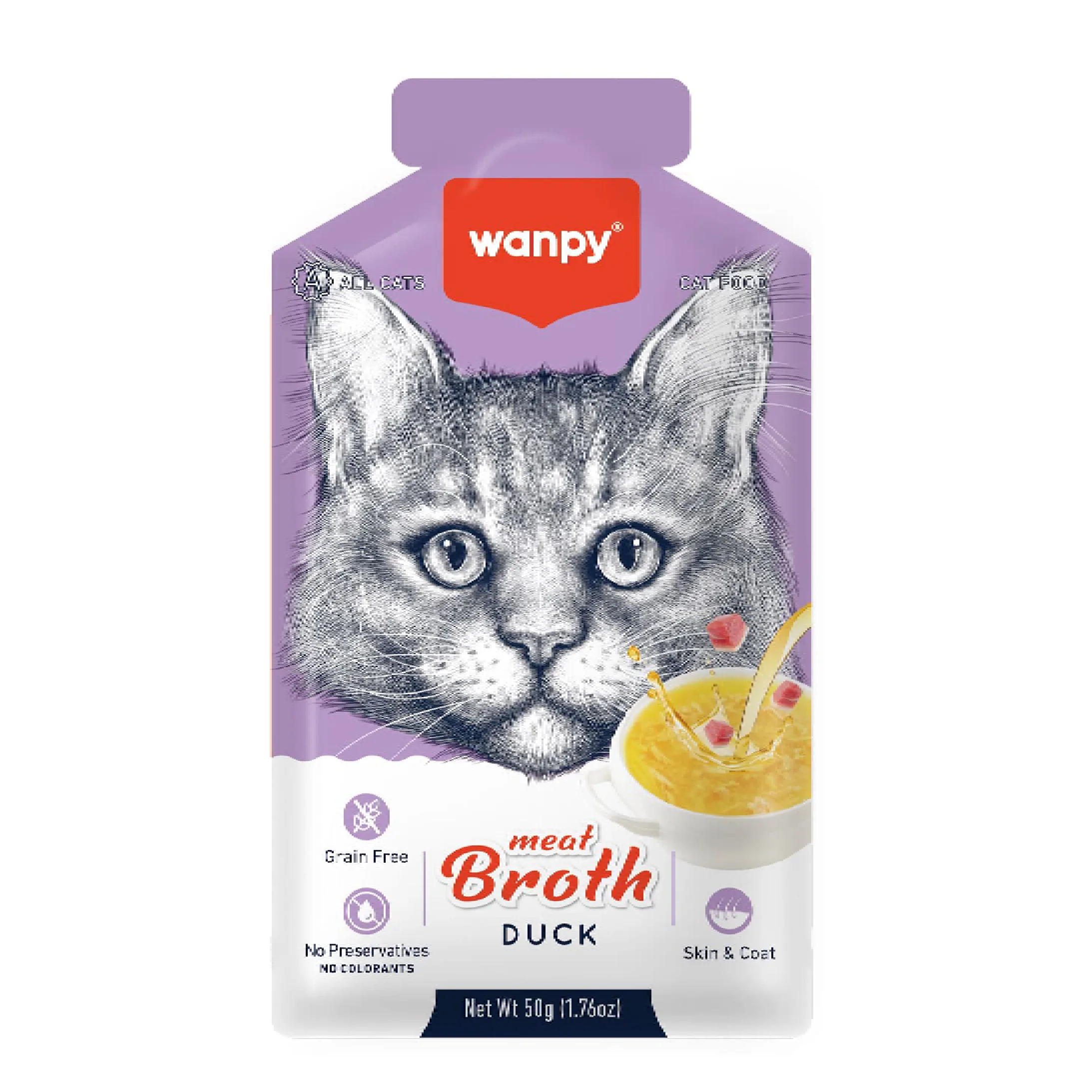 Wanpy Meat Broth Duck for Cats (50gm)