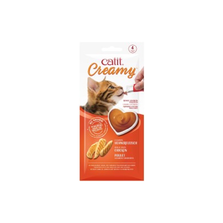 CatIt Creamy Lickable Treats - Chicken 4 tubes x 10gm