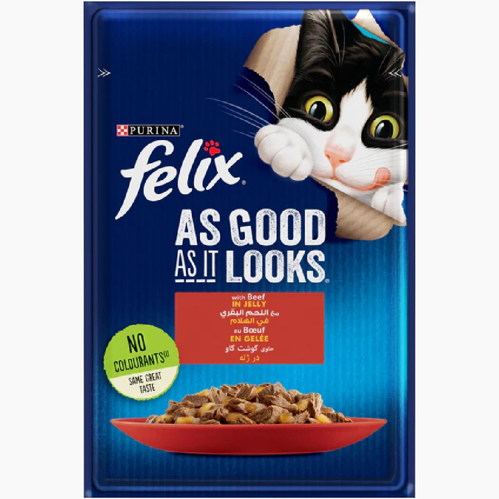 Felix Pouch Beef 85 gm