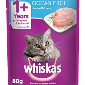 Whiskas Ocean Fish Flavour in Jelly Cat Wet Food 1 Years and above 80g