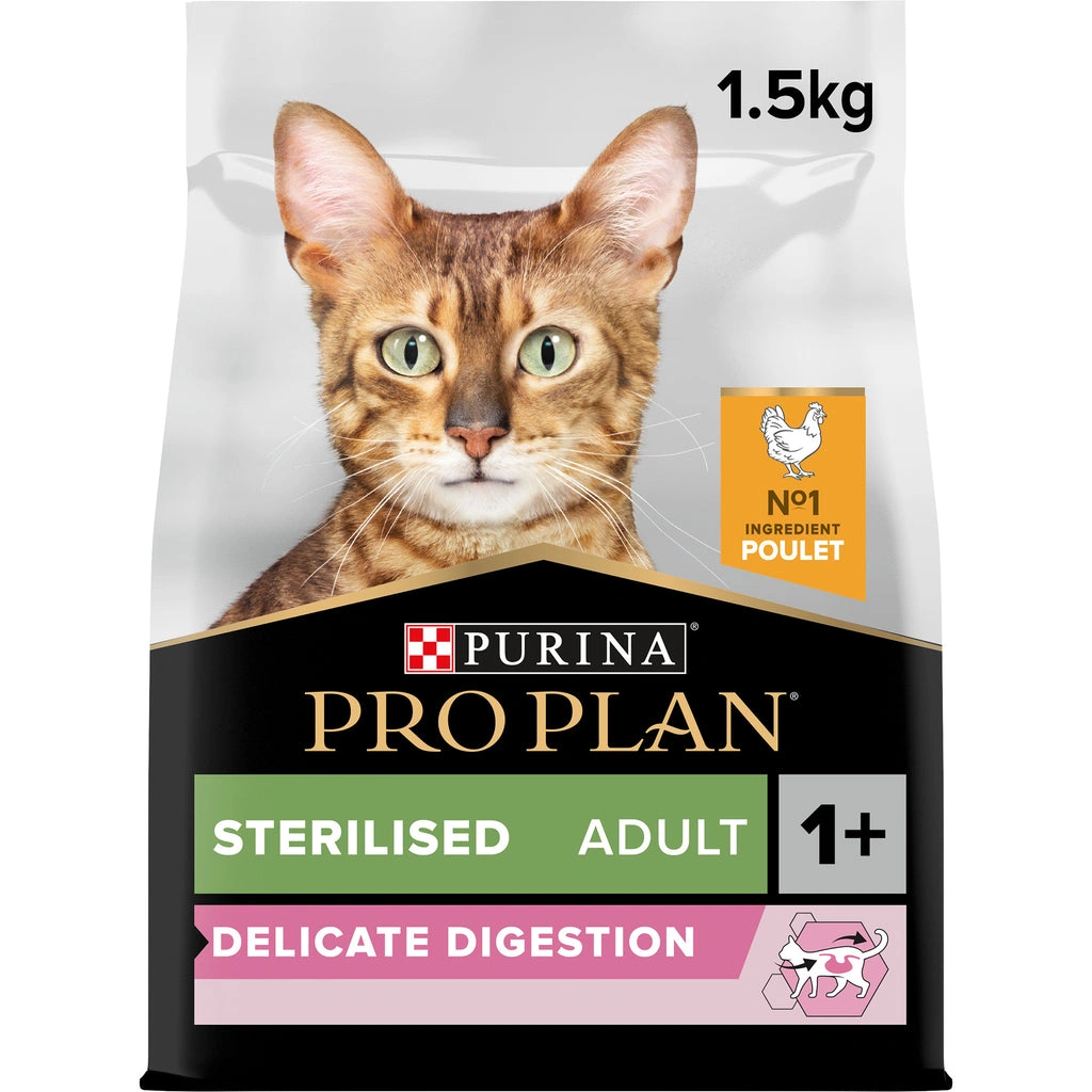 PRO PLAN Sterilised Adult 1+ year Rich in Chicken Dry Cat Food - 1.5 KG