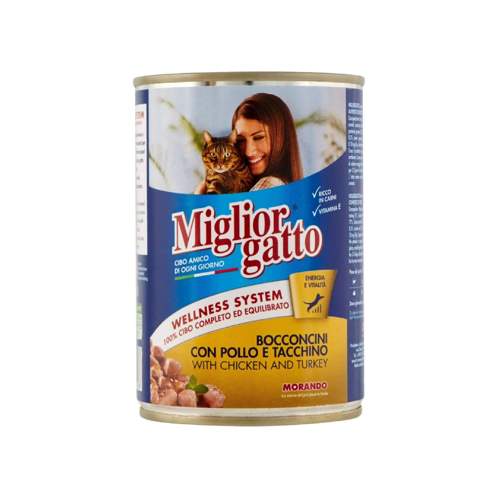 Miglior gatto with Chicken & Turkey 405g