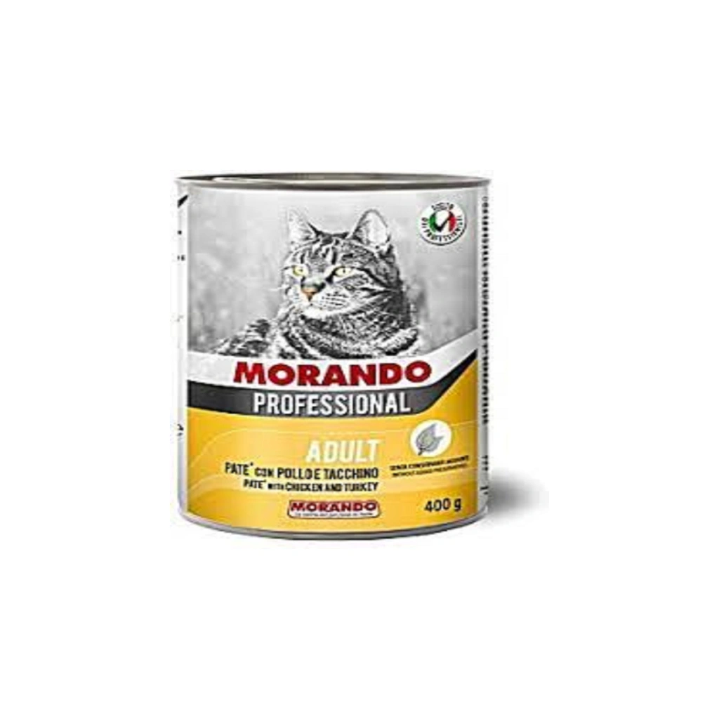 Morando Professional Cat chunks with chicken and turkey,405g