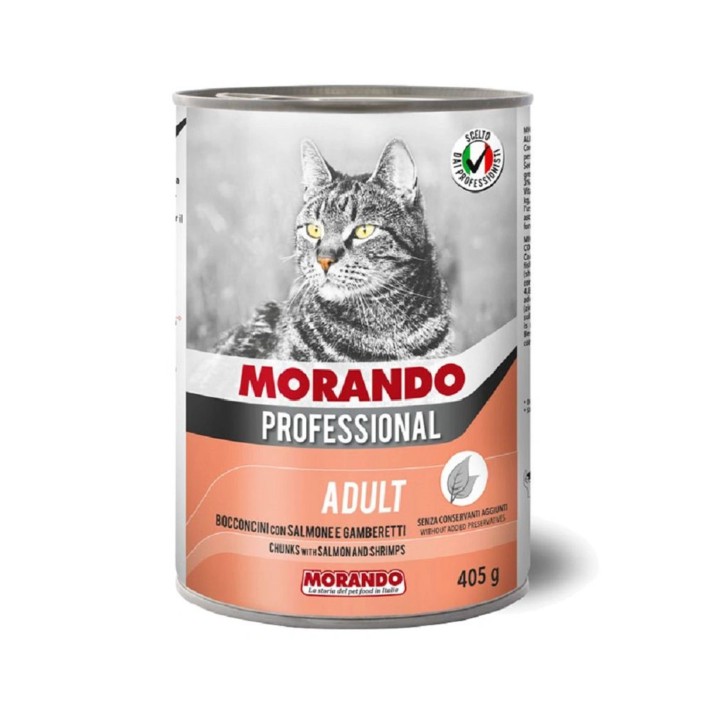 Morando Professional Cat With Salmon Shrimps 405g