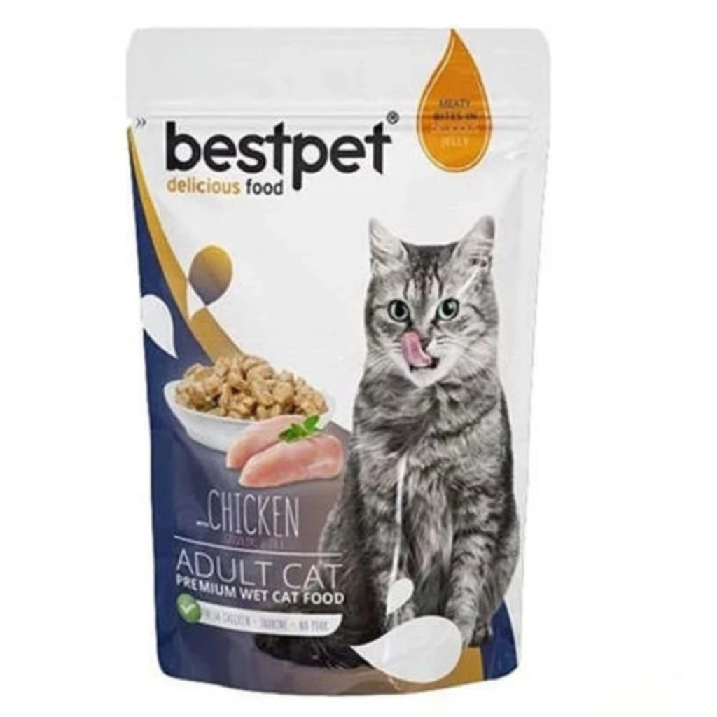 Bestpet pouch with chicken in jelly 85g