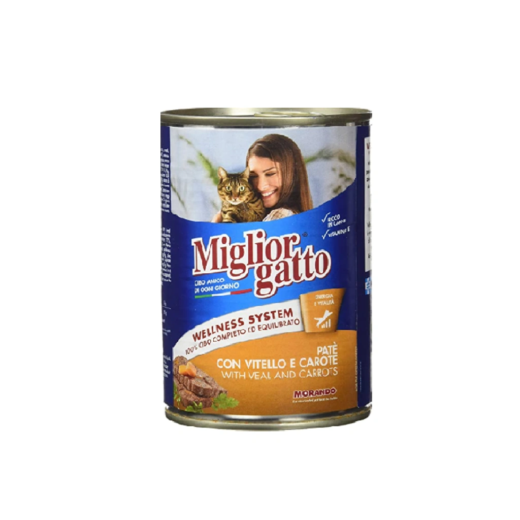 Miglior gatto Pate with Veal & Carrots 400g