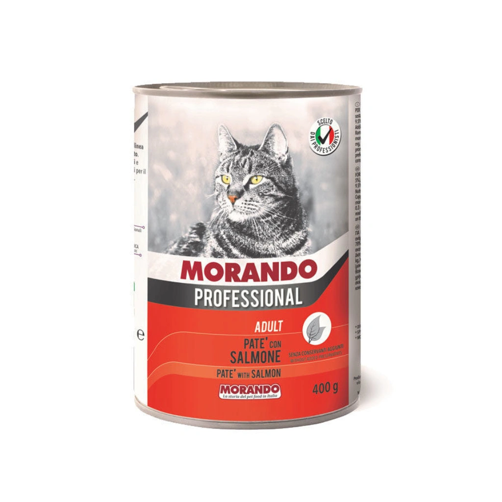 Morando cat wet food pate Salmon 400g