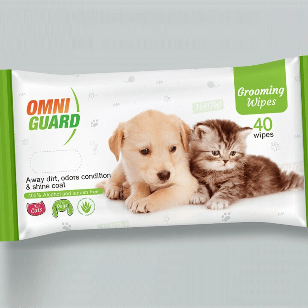 Omni Guard Grooming Wipes 40 pcs