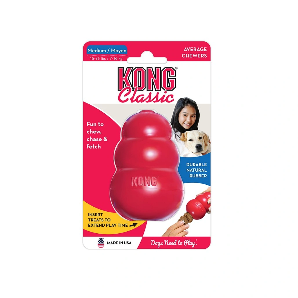 KONG Classic Dog Toy Medium Red