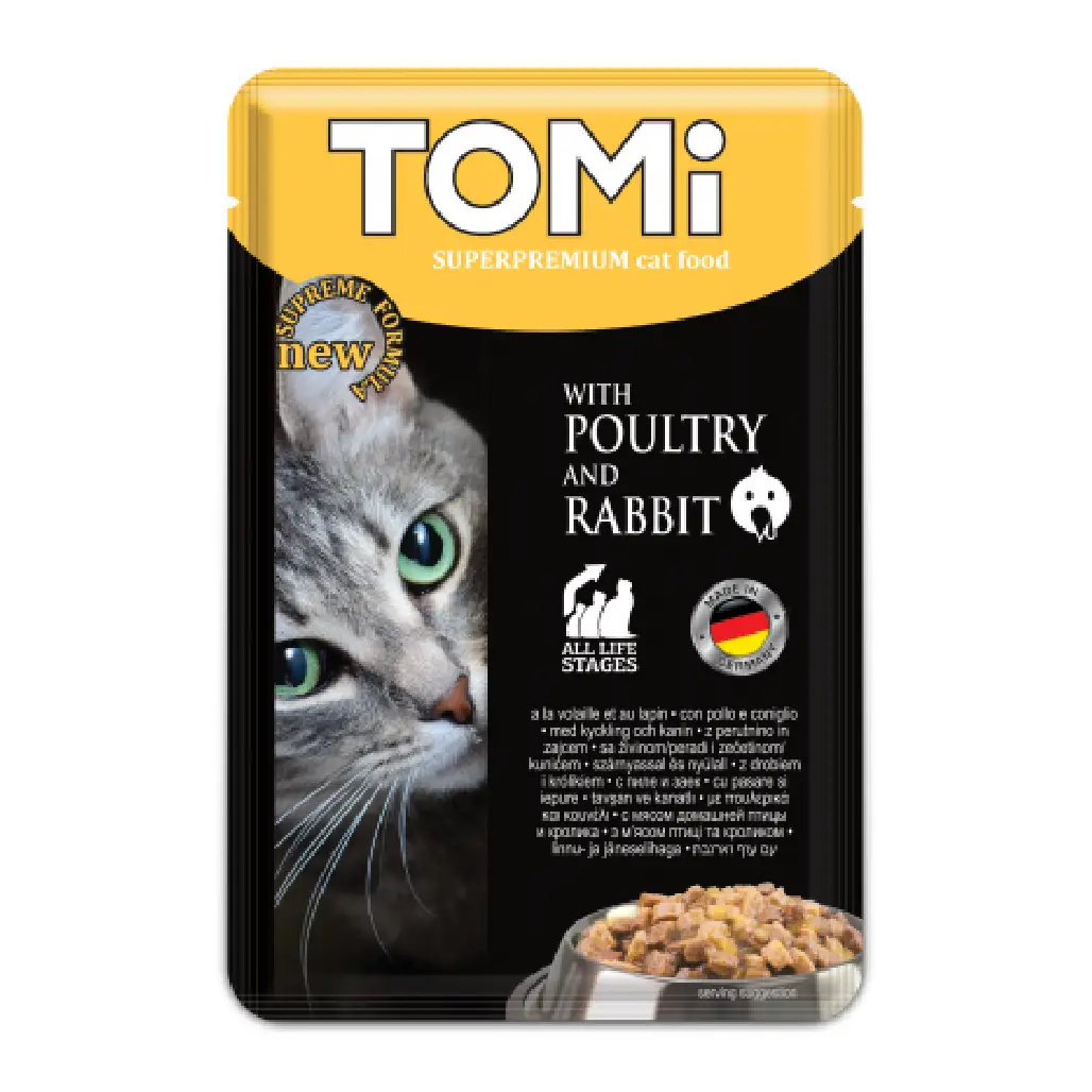 Tomi with poultry and rabbit 100g‏