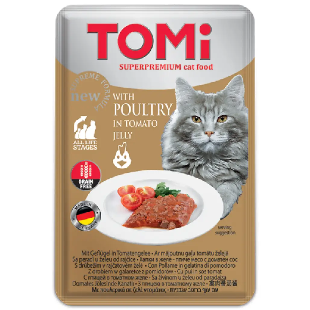 Tomi with poultry in tomato jelly 100g