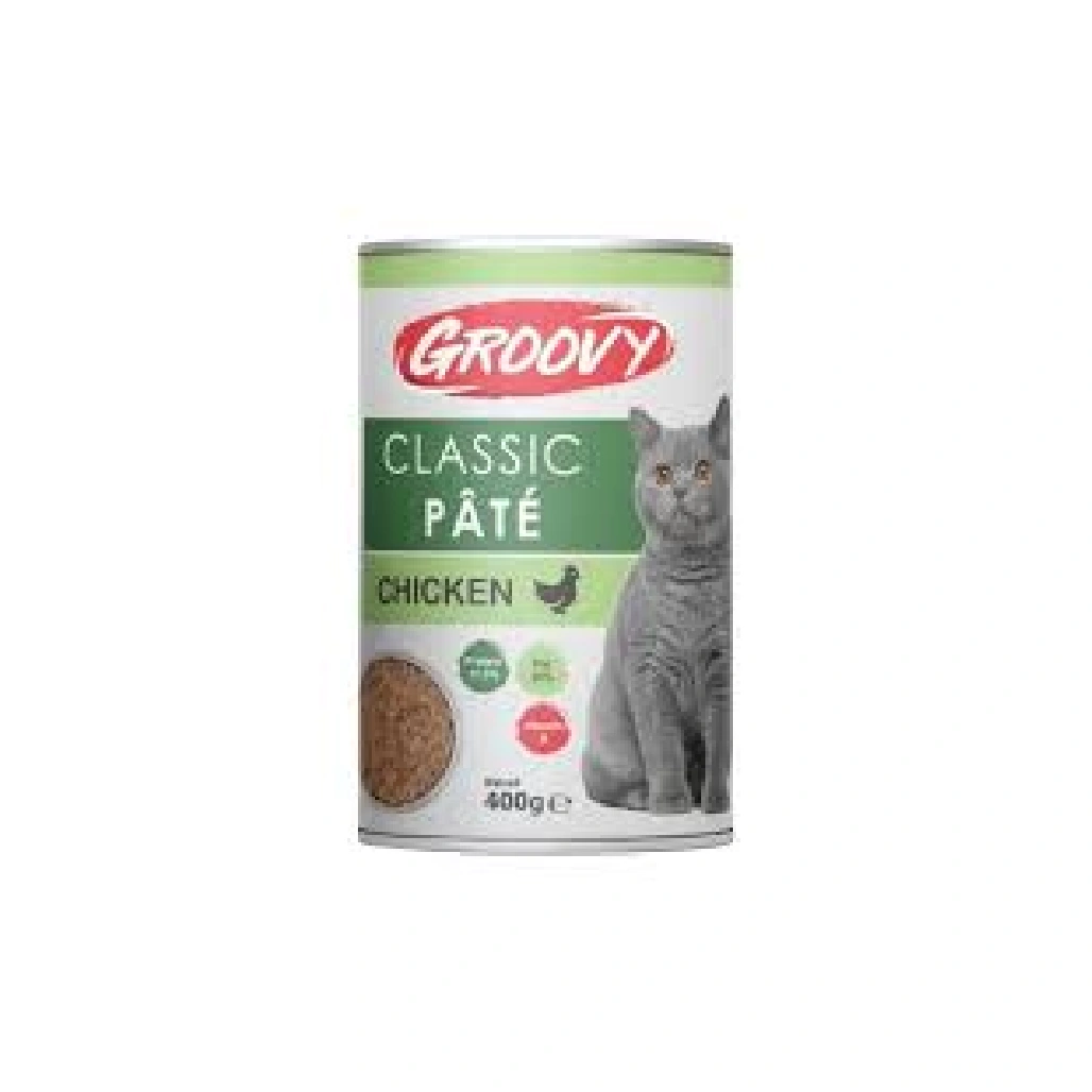 GROOVY CAT CLASSIC PATE Chicken 400gm