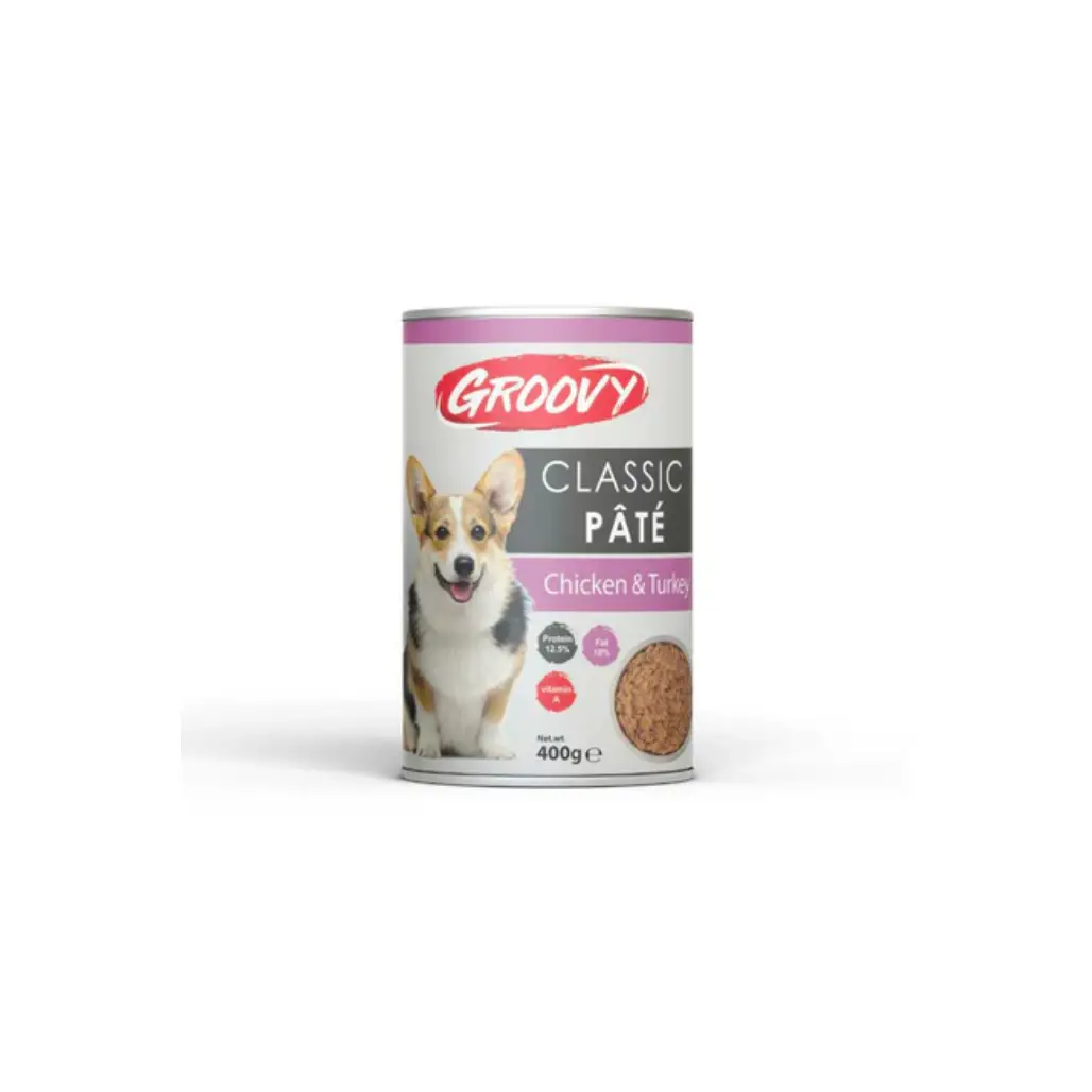 Groovy Classic Pate Chicken & Turkey For Dogs 400 gm