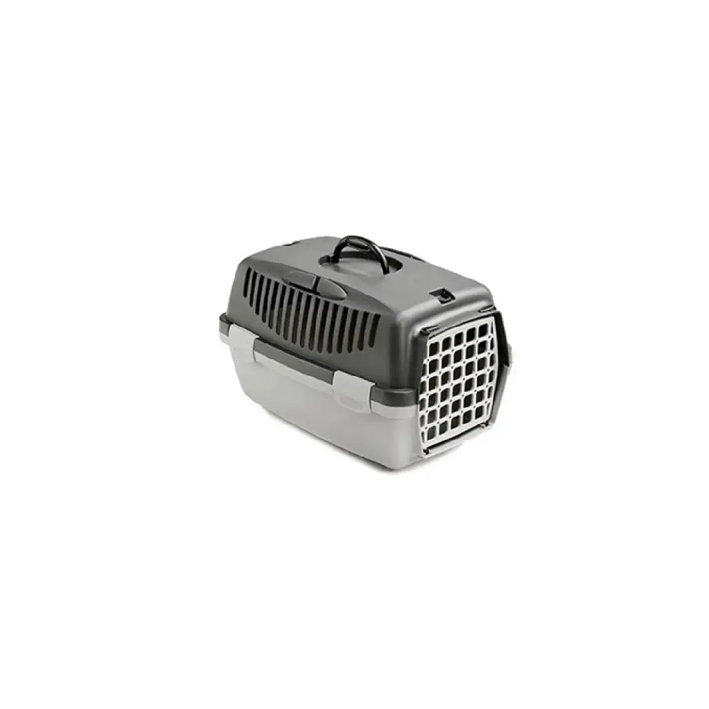 Stefanplast Pet Carrier Gulliver 3 Plastic door Dark Grey/Light