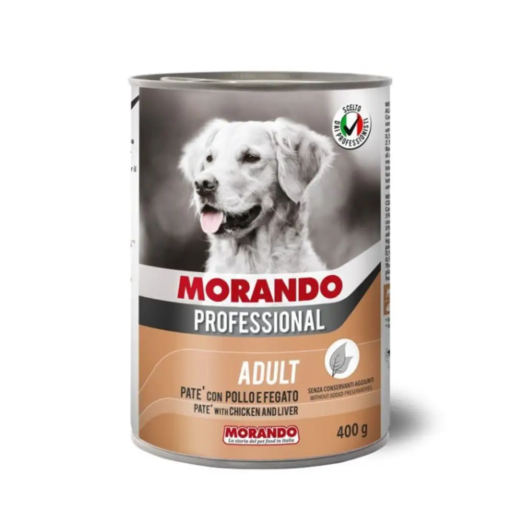 Morando Dog wet food Chicken and Liver wet food 400g‏