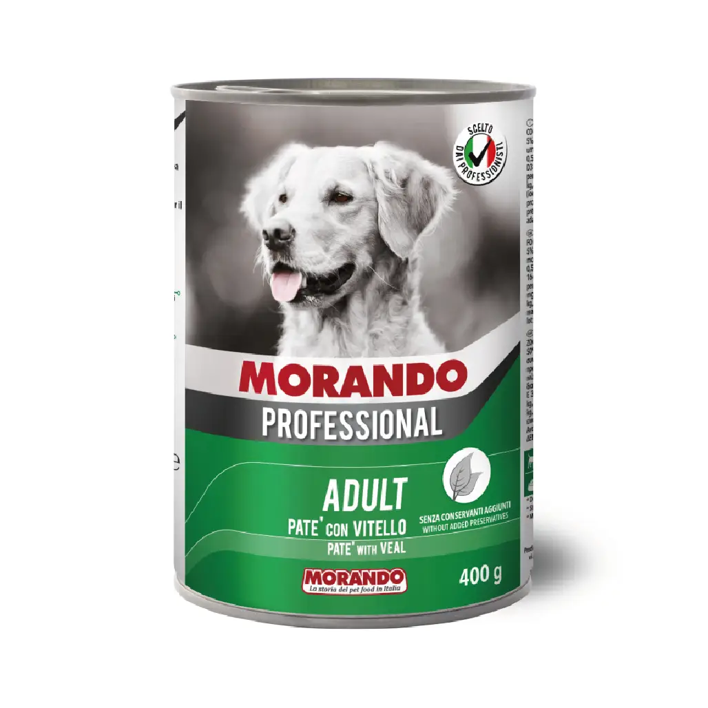 Morando Dog wet food pate veal 400gm