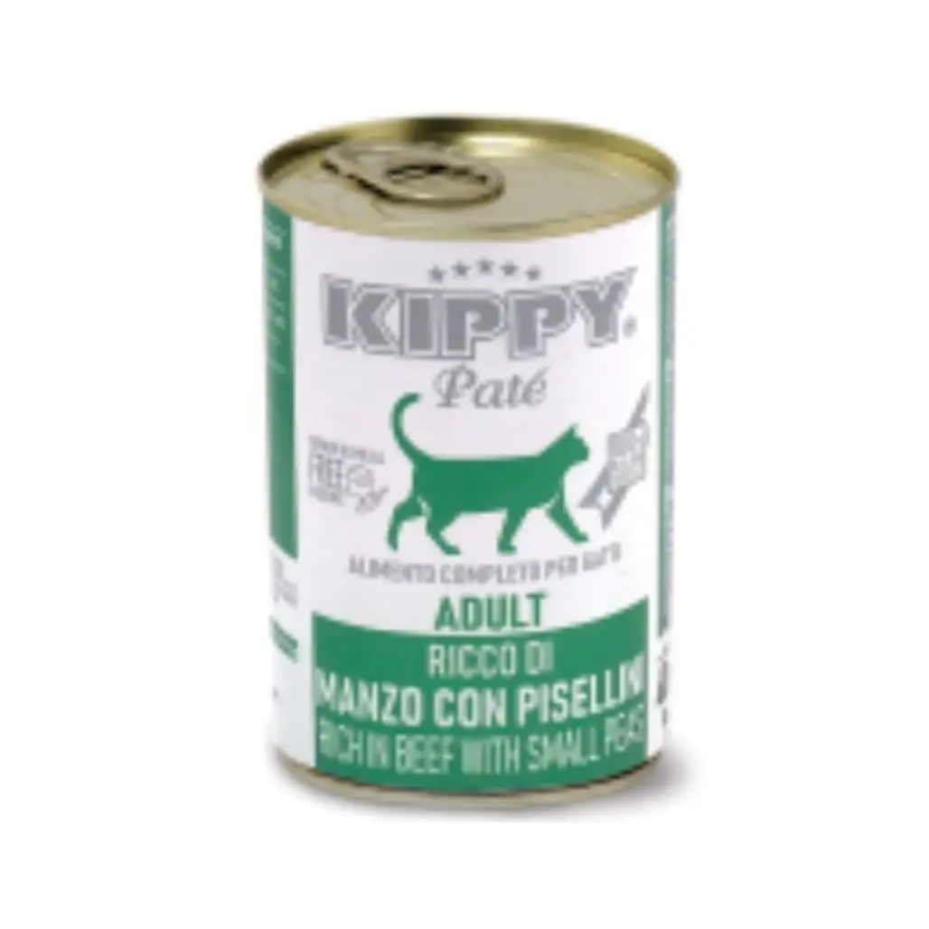 Kippy Cat Pate Rich in Beef With Small Peas 400g