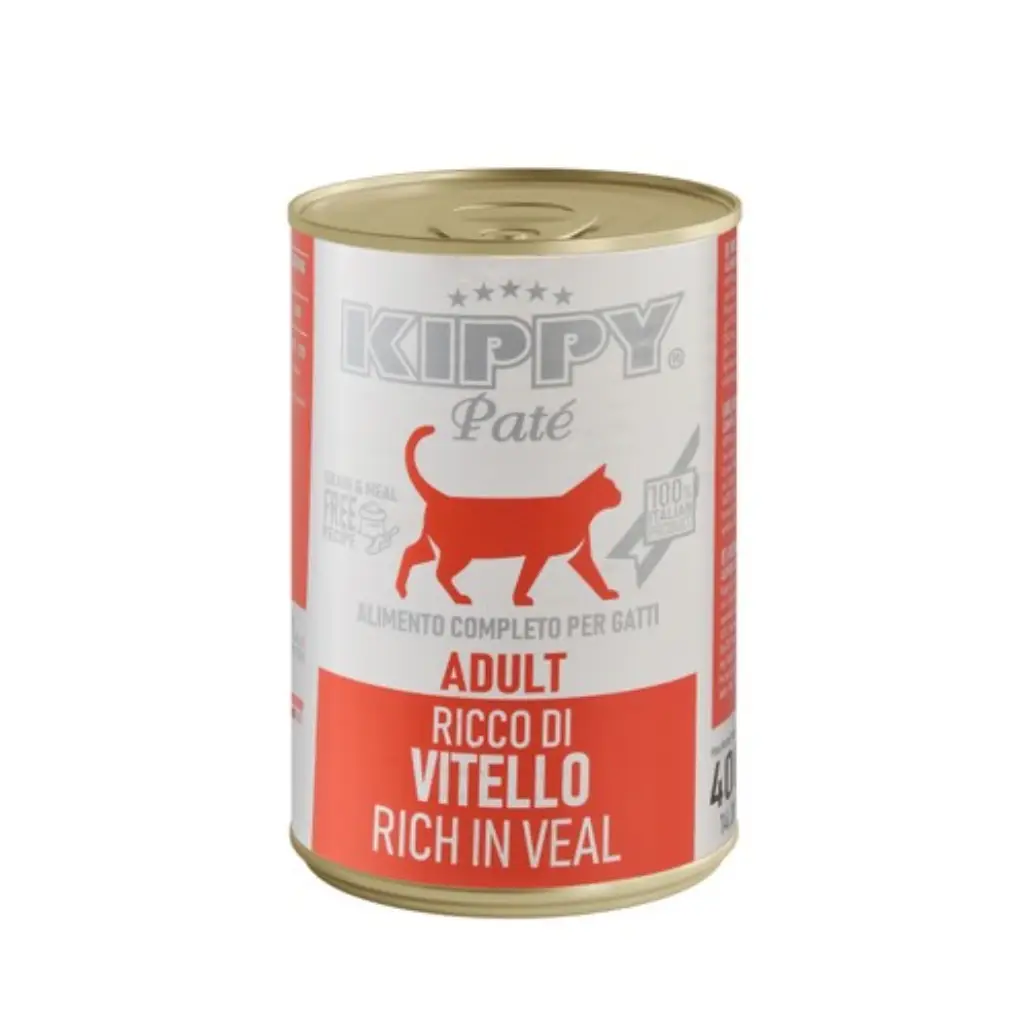 Kippy Cat Adult wet food Pate Veal 400g