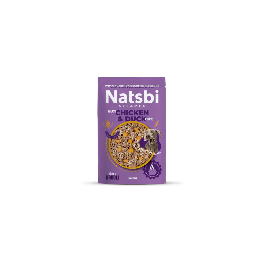 Natsbi Steamed Chicken&Duck Dogs 200g