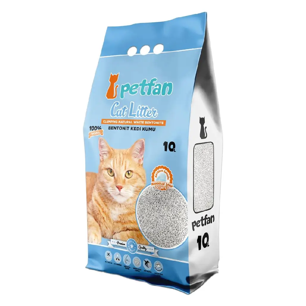 PETFAN Clumping Cat Litter Marseille Soap 10L
