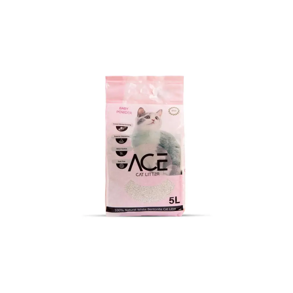 ACE Cat Litter Natural Baby Powder 5 Ltr
