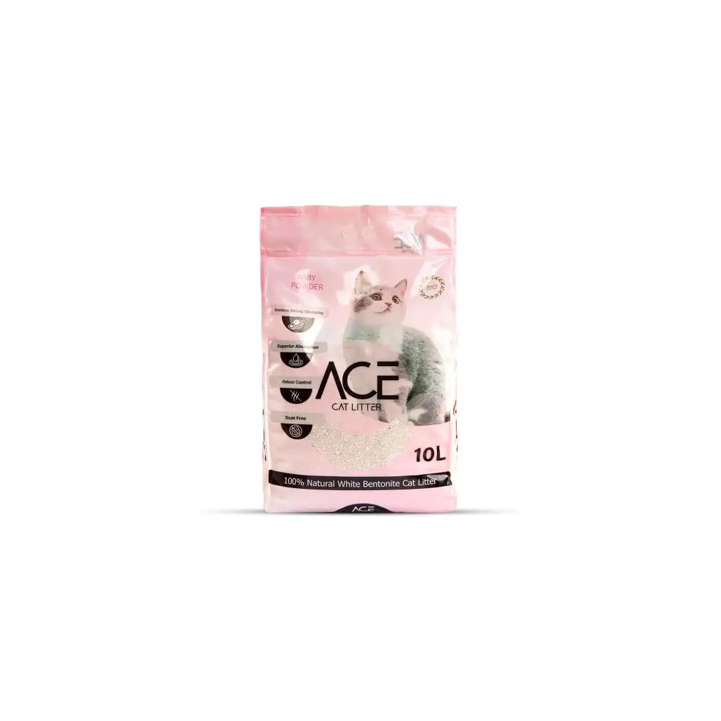 ACE Cat Litter Natural Baby Powder 10 Ltr