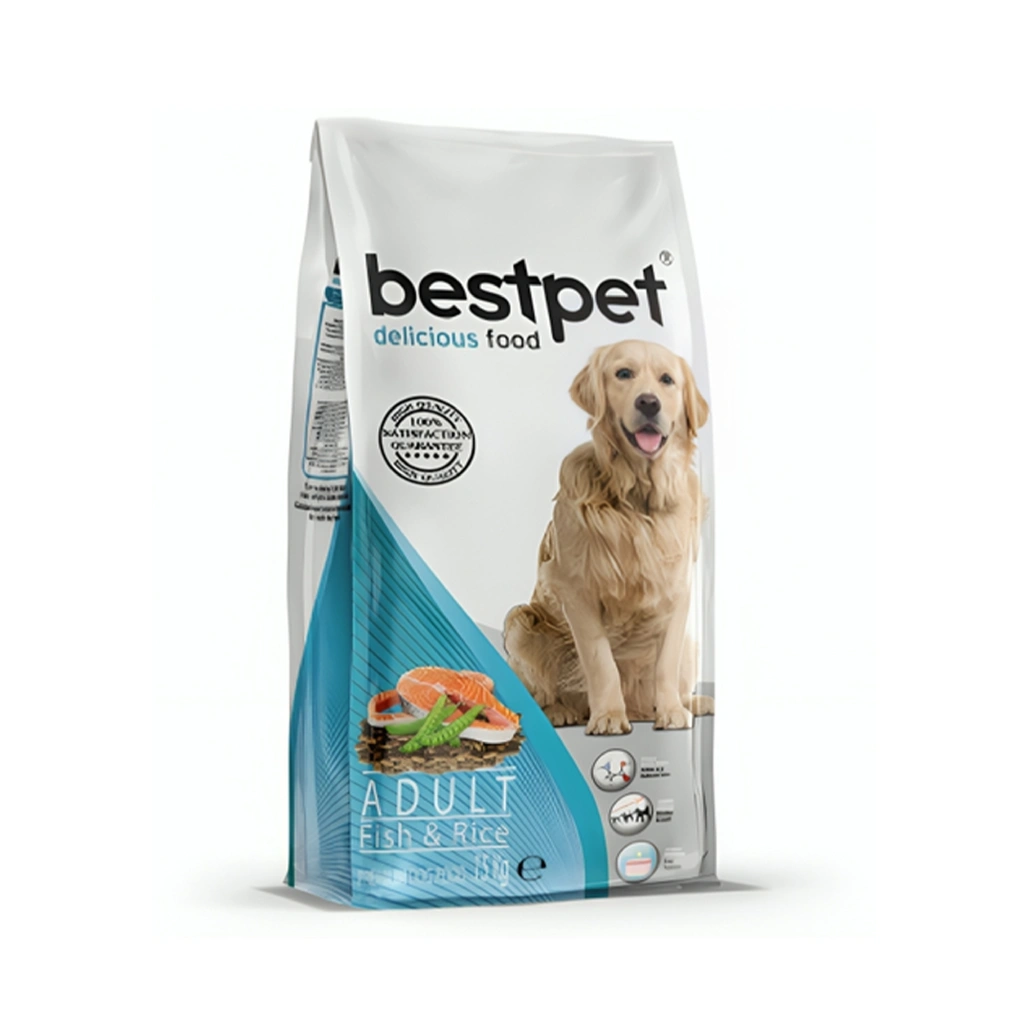 Bestpet dry food for Adult Dogs with Fish and rice 15 kg