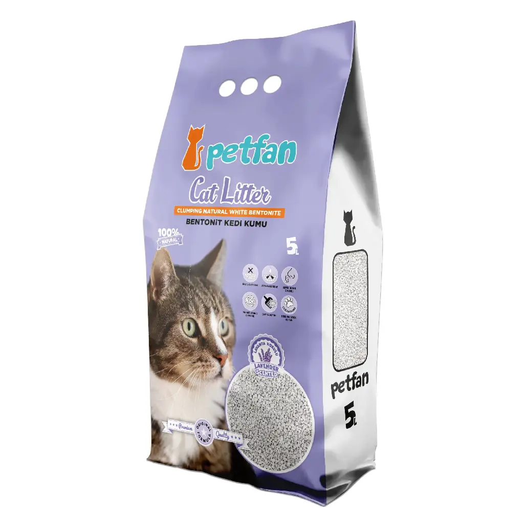 PETFAN Clumping Cat Litter Lavender 5L