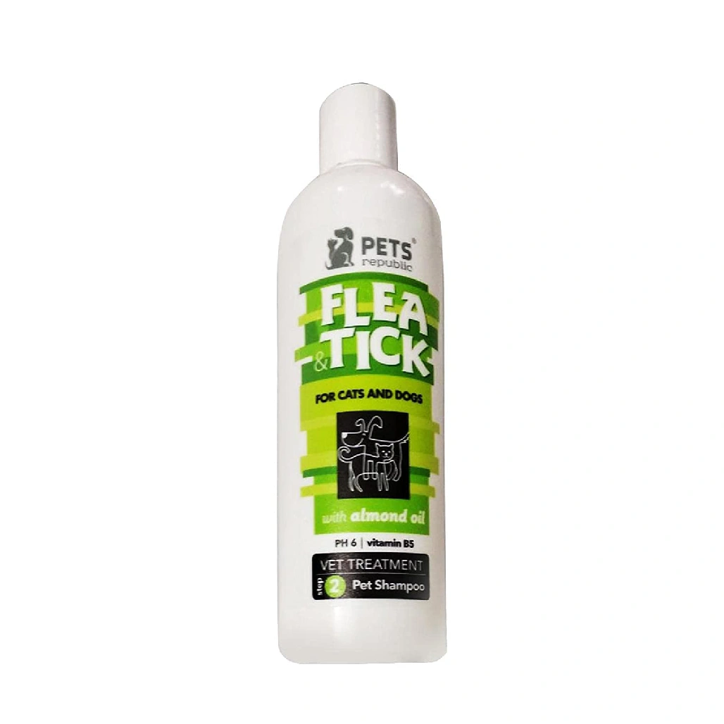 Pets Republic anti flea & tick shampoo 500 ml almond oil