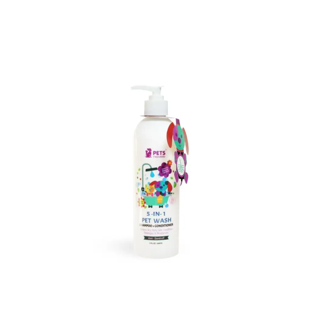 Pets Republic anti dandruff shampoo + conditioner 500 ml baby scent