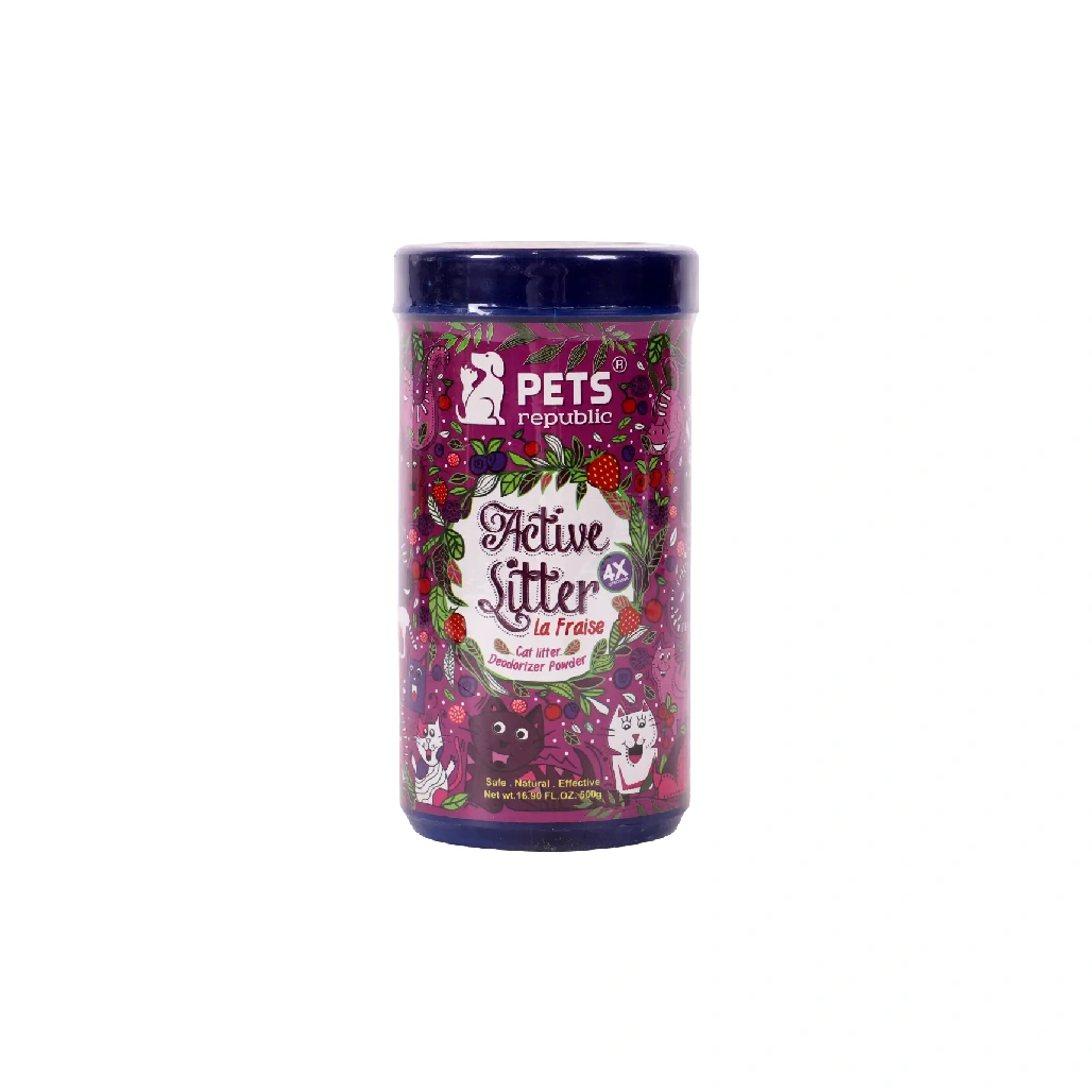 Pets Republic cat litter deodorant powder 500 gm la fraise