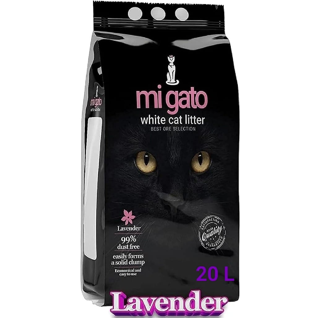 Migato - White Cat Litter 20L (Lavender)