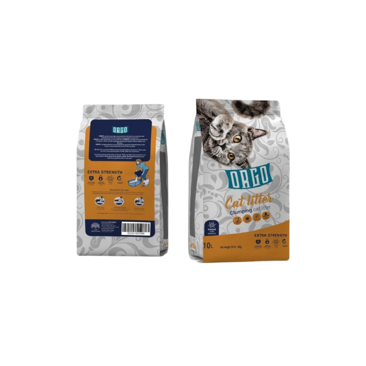 Orgo Clumbing Cat litter Jasmine10 Ltr