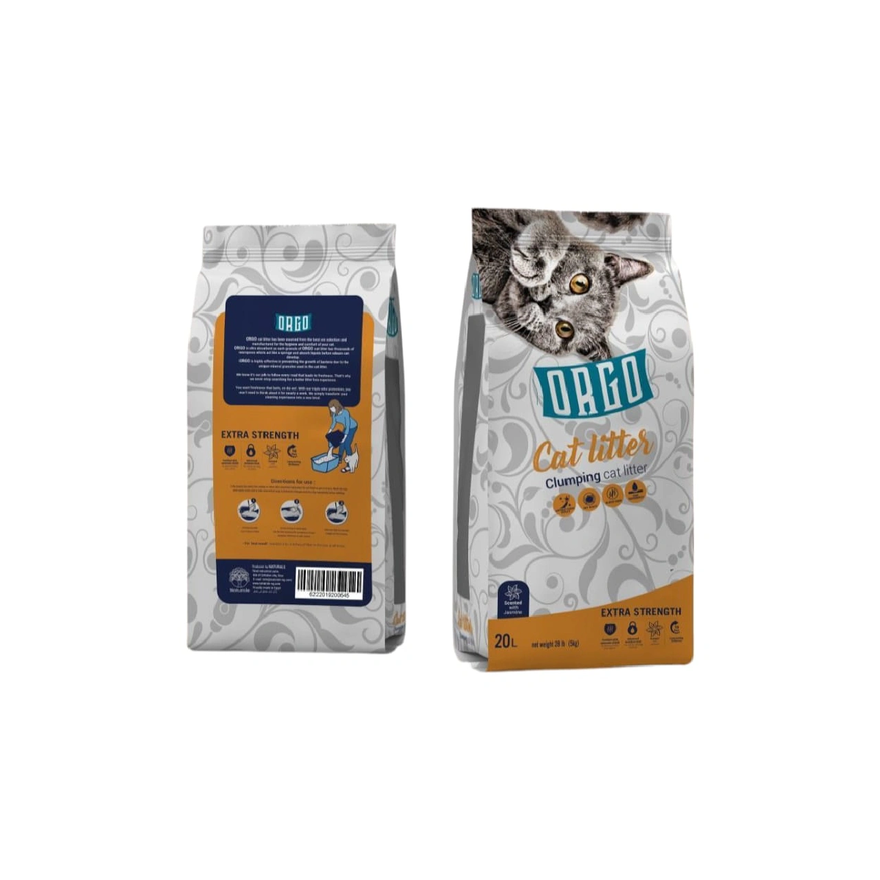 Orgo Clumbing Cat litter Jasmine 20Ltr