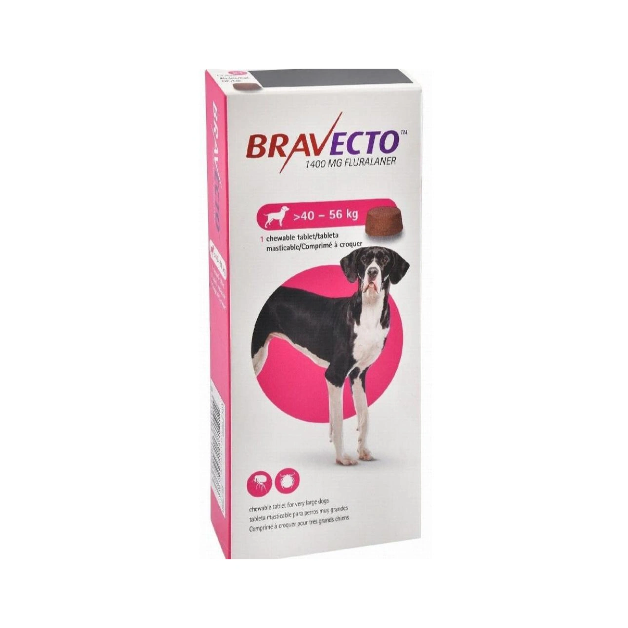 Bravecto Chewable Tablet Fluralaner For Dogs 40-56 Kg