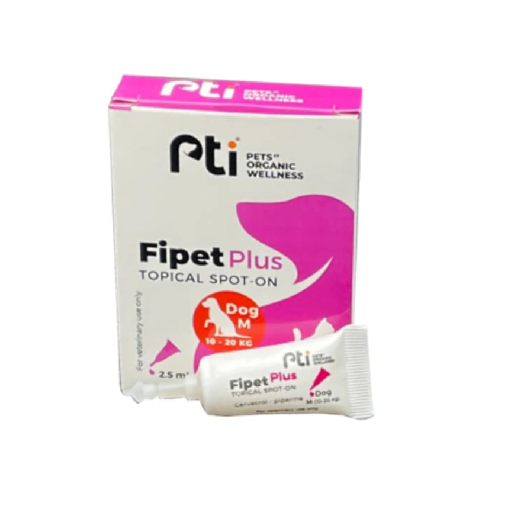Pti Fipet Plus Topical Spot-on For Medium (M) Dogs 10 - 20Kg 2.5ml