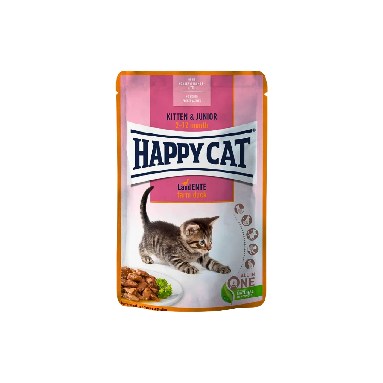 Happy Cat wet food Kitten with Duck 85g