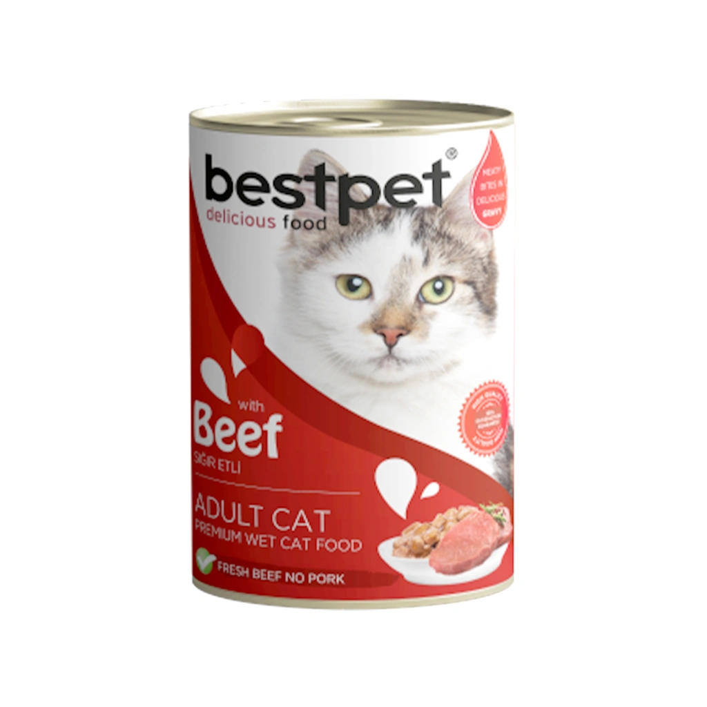 Bestpet Cat wet food with Beef 400g