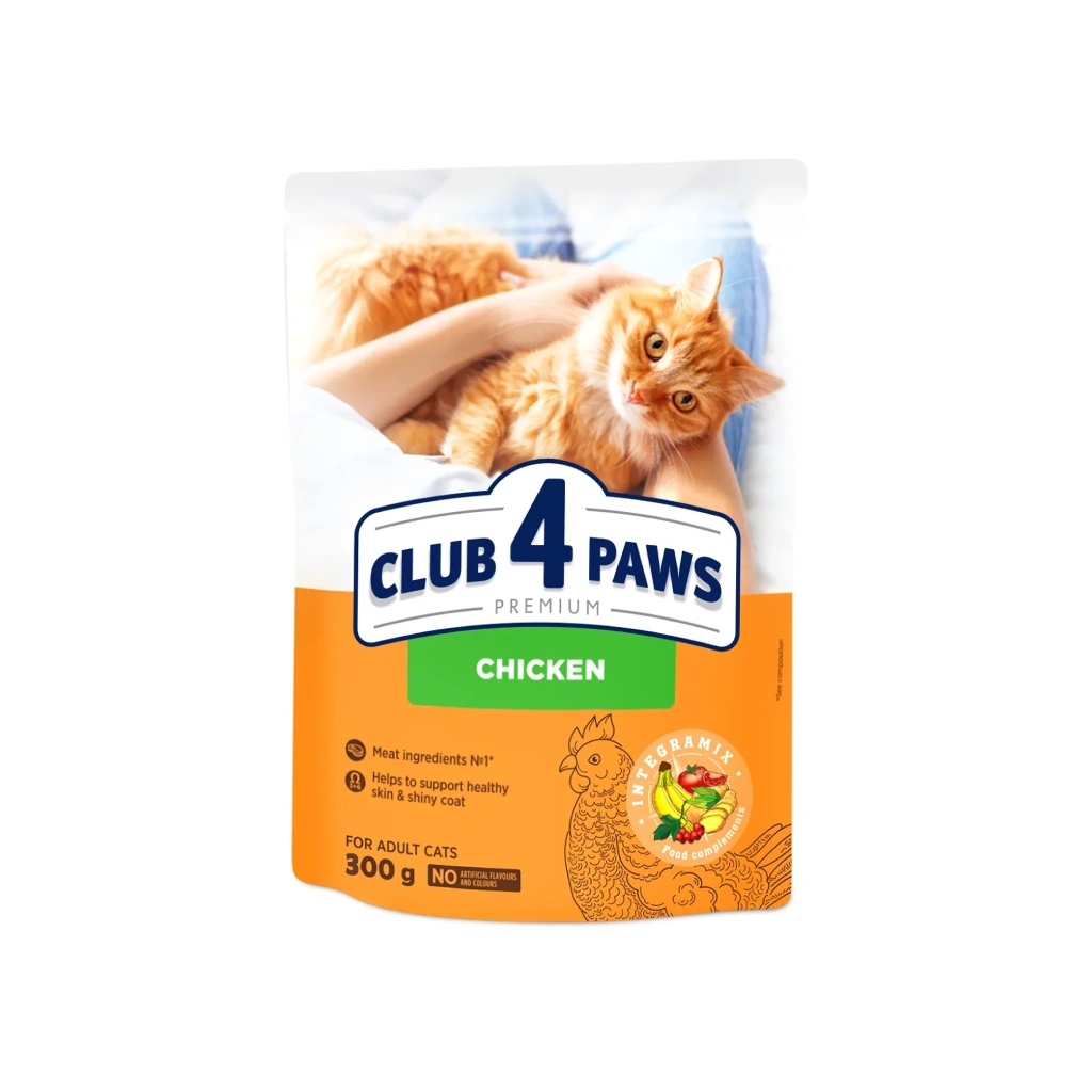 CLUB 4 PAWS PREMIUM for adult cats Chicken 300 gm