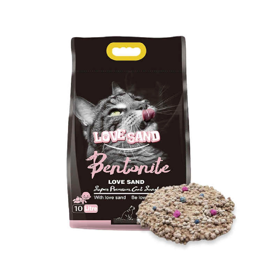 Love Sand Bentonite Clumping Cat Litter 10L baby powder