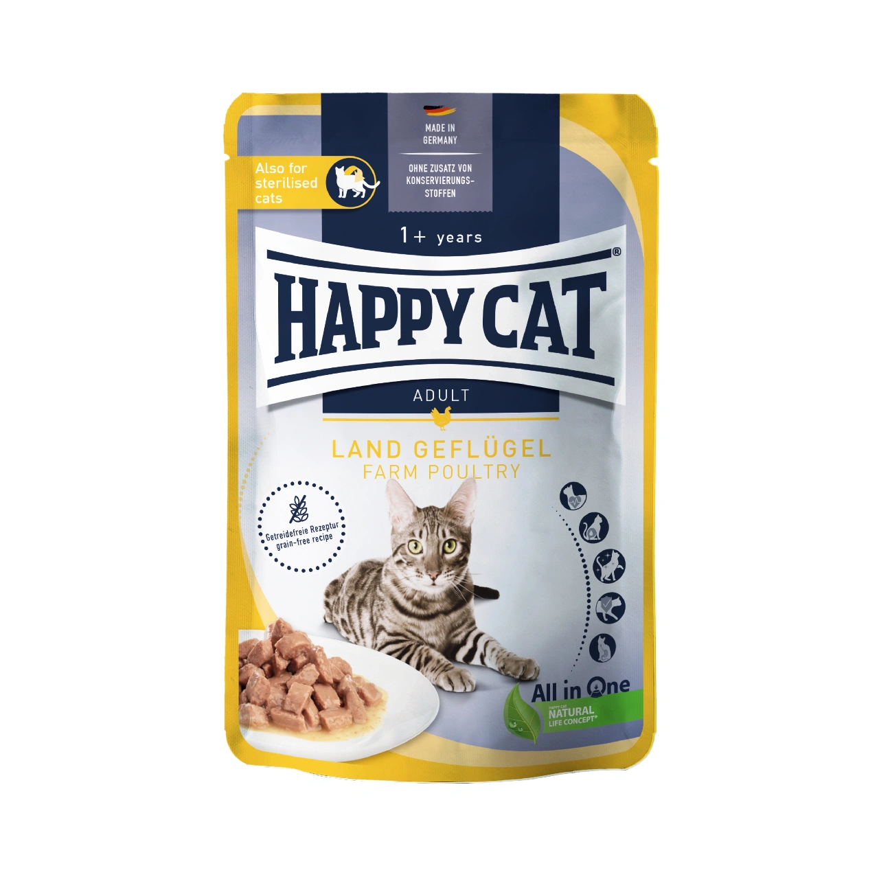 Happy Cat wet food Adult with Chicken 85g