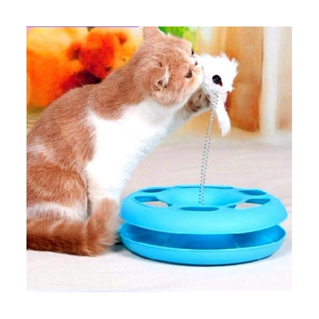 cat turntable toy turntable with glowing ball